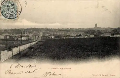 Ak Cognac Charente, Gesamtansicht