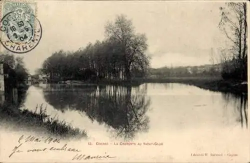 Ak Cognac Charente, Charente im Yacht Club
