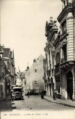 Ak Bourges-Cher, La Rue des Toiles