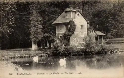 Ak Versailles Yvelines, Trianon, Le Moulin