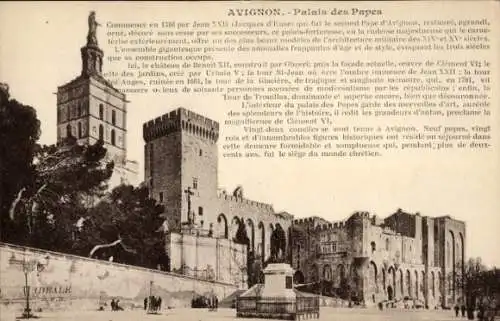 Ak Avignon-Vaucluse, Papstpalast