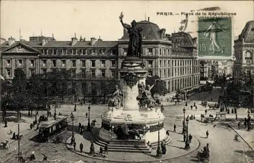 Ak Paris III, Place de la République