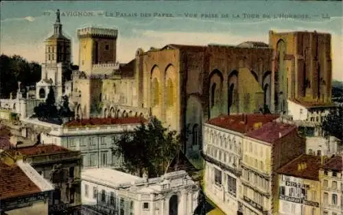 Ak Avignon-Vaucluse, Papstpalast, Uhrturm