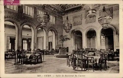 Ak Vichy-Allier, Casino-Baccarat-Raum