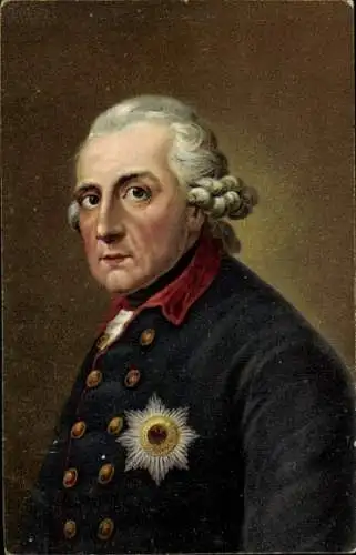 Künstler Ak Graff, A., König Friedrich II. von Preußen, Friedrich der Große, Portrait