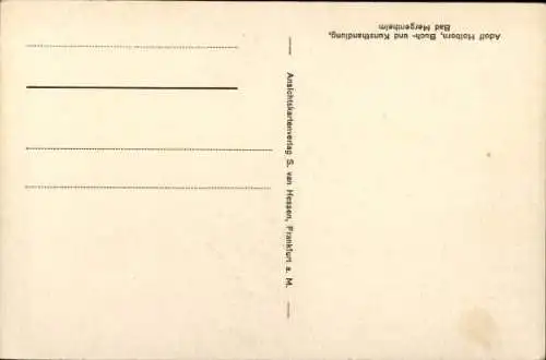 Ak Ritter zu Pferde, Dorfidyll, Gedicht, Du lieblich trauliches Idyll, Bei dir herrscht die Ruhe...