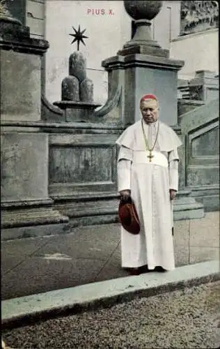 Ak Papst Pius X., Porträt