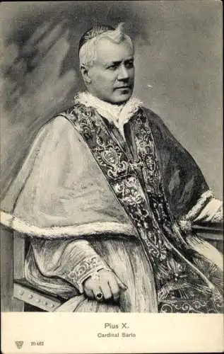 Ak Papst Pius X., Porträt