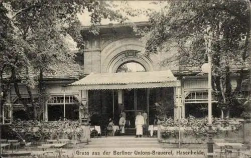 Ak Berlin Neukölln, Berliner Unions-Brauerei, Hasenheide