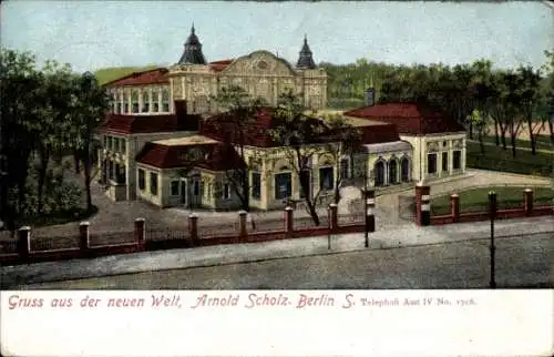 Ak Berlin Neukölln, Neue Welt, Hasenheide 108/114