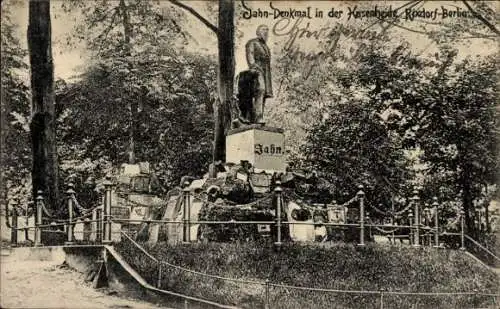 Ak Berlin Neukölln Rixdorf, Jahn-Denkmal in der Hasenheide