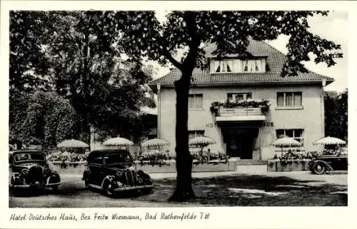 Ak Bad Rothenfelde am Teutoburger Wald, Hotel Deutsches Haus, F. Wiemann