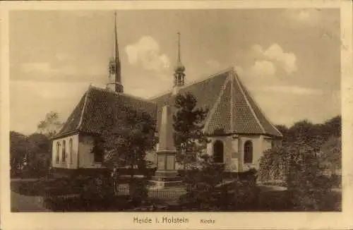 Ak Heide in Holstein, Kirche