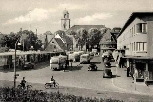 Ak Husum in Nordfriesland, Zentraler Omnibus Bahnhof