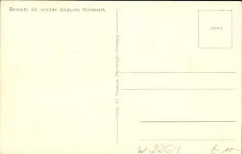 Ak Hallig Hooge in Nordfriesland, Kirchwarf