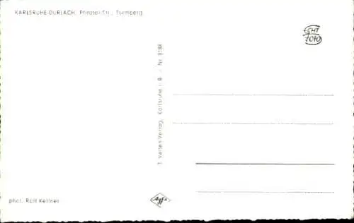 Ak Durlach Karlsruhe in Baden, Pfinztal-Straße, Turmberg