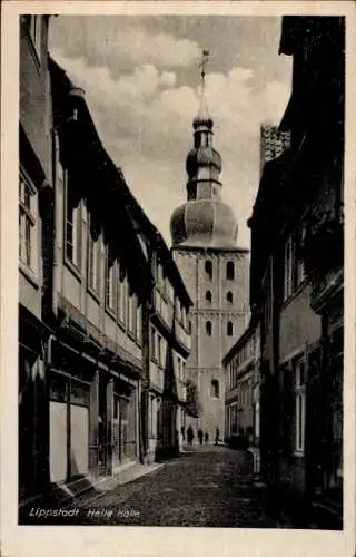 Ak Lippstadt in Westfalen, Helle Halle, Straßenansicht