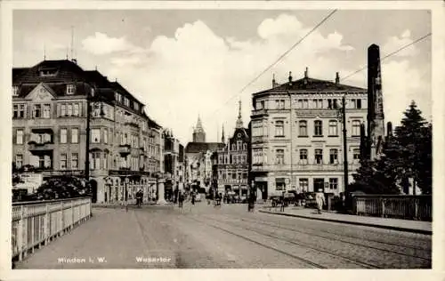 Ak Minden in Westfalen, Wesertor, Denkmal