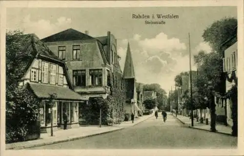 Ak Rahden in Westfalen, Steinstraße