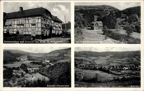Ak Pleushütte Einruhr Simmerath in der Eifel, Restauration Pension Wwe. B. Wolgarten, Kurbrunnen