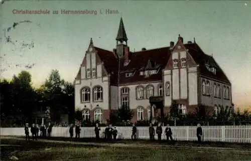 Ak Hermannsburg Südheide Niedersachsen, Christian-Schule