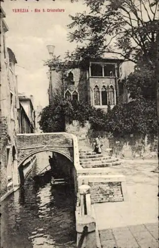 Ak Venezia Venedig Veneto, Rio S. Cristofore