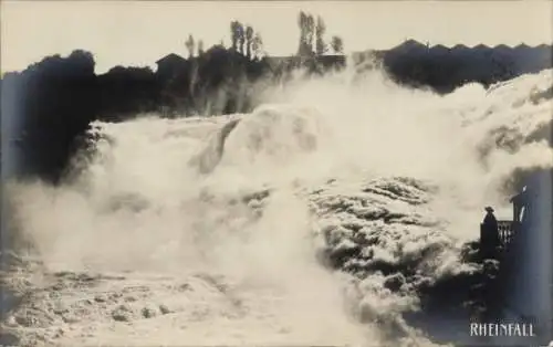 Ak Neuhausen am Rheinfall Kanton Schaffhausen, Rheinfall, Wasserfall