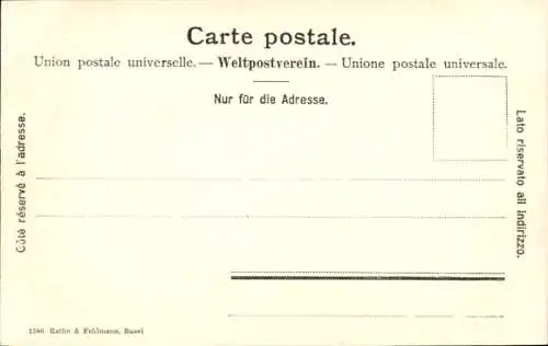 Ak Bâle Basel Stadt Schweiz, Münster und Deutschrittergarten