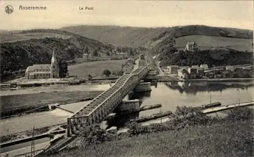 Ak Anseremme Namur Belgien, Le Pont, Blick auf die Brücke