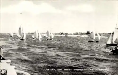 Ak Veessen Gelderland Niederlande, Segelboote auf dem Wasser