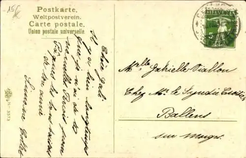 Ak Glückwunsch Ostern, Hase und Ostereier