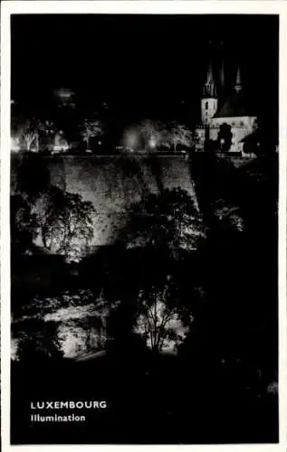 Ak Luxemburg Luxembourg, Illumination