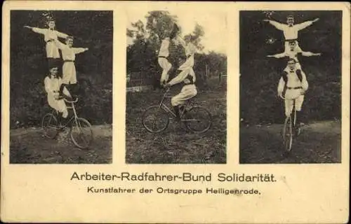 Ak Heiligenrode Stuhr in Niedersachsen, Arbeiter-Radfahrer-Bund Solidarität, Kunstfahrer