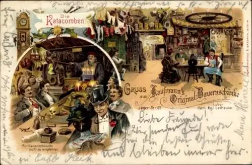 Litho Berlin, Bauernschänke, Katakomben, Jäger Strasse 69, Max Kaufmann