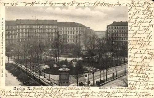 Ak Berlin Prenzlauer Berg, Wörther Platz, Kollwitzplatz