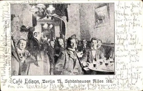 Ak Berlin Prenzlauer Berg, Café Edison, Schönhauser Allee 152