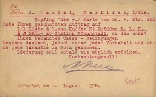 Ak Pfungstadt Hessen, Zündwarenfabrik A. Nöller