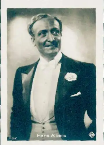 Sammelbild Mercedes, Bild Nr. 543, Schauspieler Hans Albers