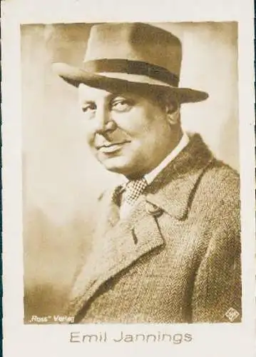 Sammelbild Manoli Gold, Bild Nr. 452, Schauspieler Emil Jannings