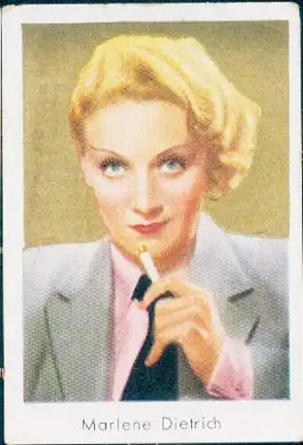 Sammelbild Salem Goldfilm, Bild Nr. 213, Schauspielerin und Sängerin Marlene Dietrich