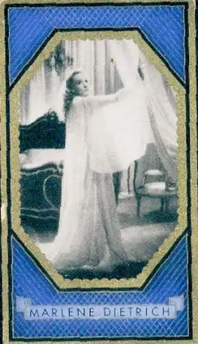 Sammelbild Orienta Stern, Bild Nr. 283, Schauspielerin und Sängerin Marlene Dietrich