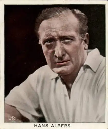 Sammelbild Haus Bergmann, Bild 15, Schauspieler Hans Albers