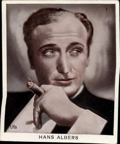 Sammelbild Haus Bergmann, Bild 14, Schauspieler Hans Albers