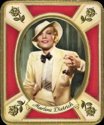 Sammelbild Moderne Schönheitsgalerie, Bild 18, Schauspielerin und Sängerin Marlene Dietrich