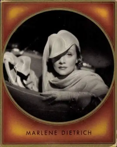 Sammelbild Bunte Filmbilder, Bild 19, Schauspielerin und Sängerin Marlene Dietrich