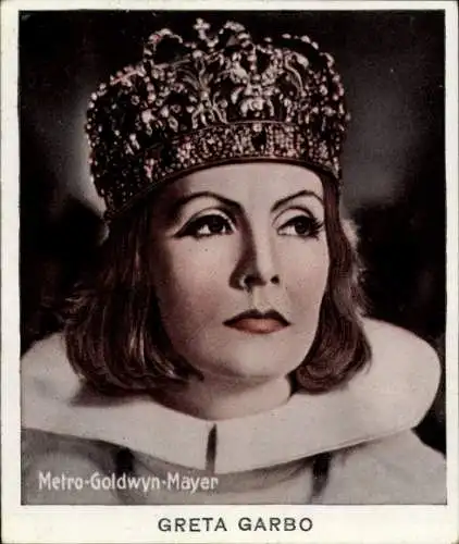 Sammelbild Haus Bergmann, Bild 17, Schauspielerin Greta Garbo