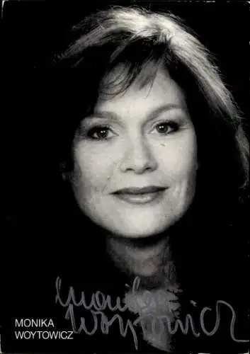 Ak Schauspielerin Monika Woytowicz, Portrait, Autogramm