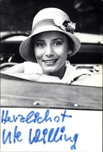 Ak Schauspielerin Ute Willing, Portrait, Autogramm