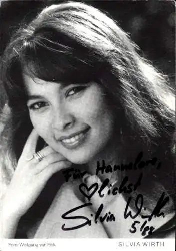 Ak Schauspielerin Silvia Wirth, Portrait, Autogramm