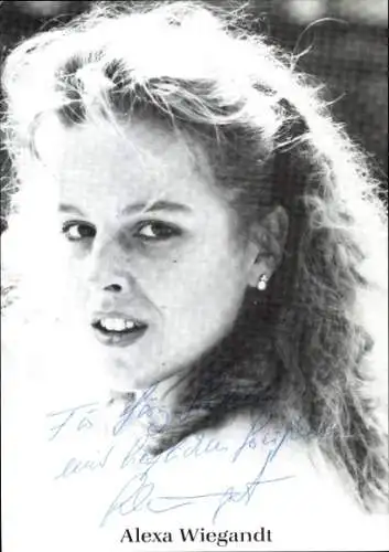 Ak Schauspielerin Alexa Wiegand, Portrait, Autogramm